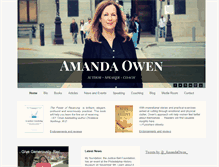 Tablet Screenshot of amandaowen.com